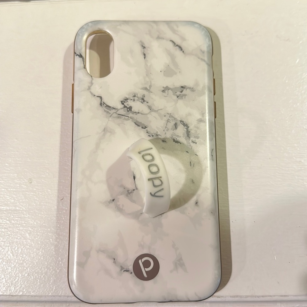 Loopy case - white marble - iPhone X/XS